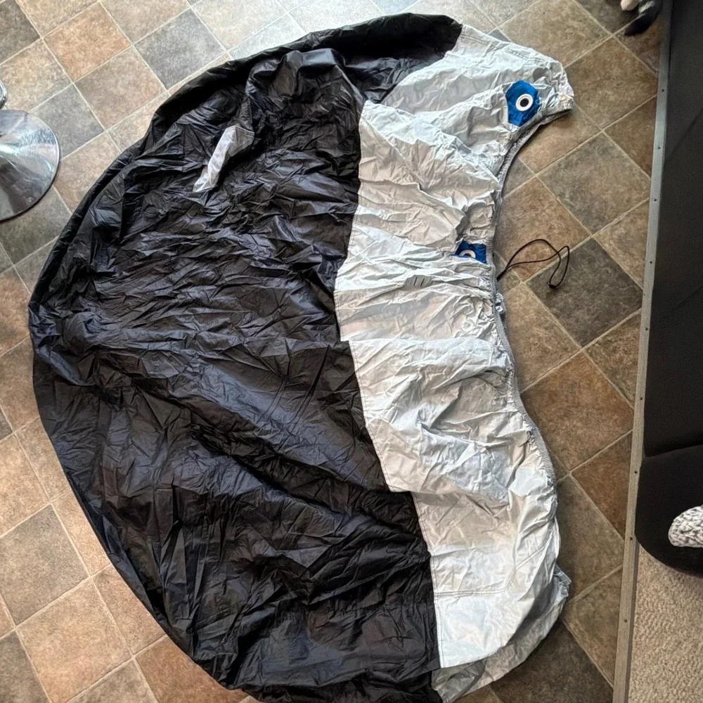 WPS Motorcycle Cover XL Silver‎ Full Weatherproof Protection Storage